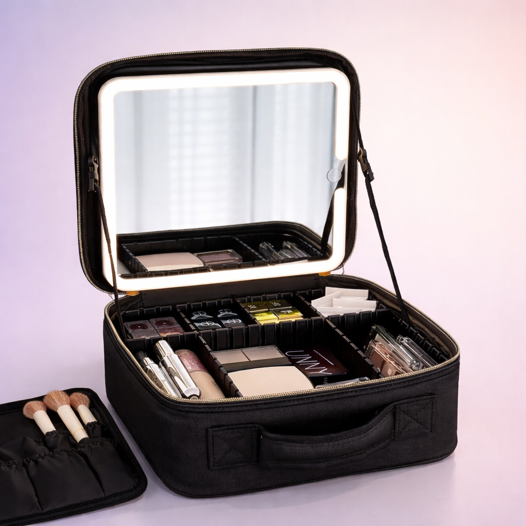 Coffret organisateur de maquillage