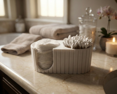 Support pour cotons-tiges & disques démaquillants