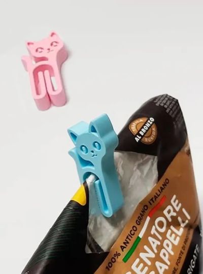 10 Mini Clip Chat - Ferme facilement