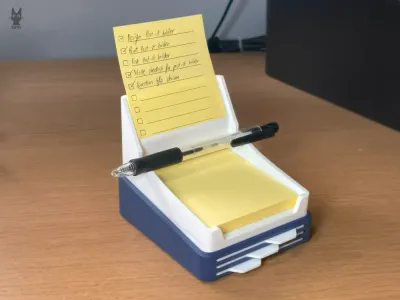 Porte-notes adhésives avec pochoirs