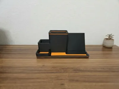 ORGANISATEUR DE BUREAU AU DESIGN MODERNE AVEC SUPPORT POUR TÉLÉPHONE