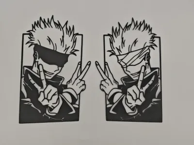 Art mural Satoru Gojo de Jujutsu Kaisen ( 2 Piece )