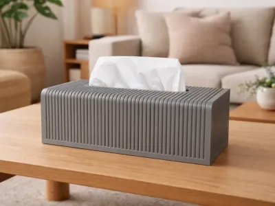 Boîte à mouchoirs Japandi