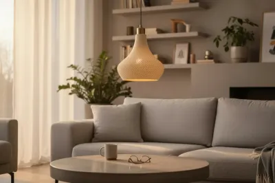 Abat-Jour à Ondulations Organiques